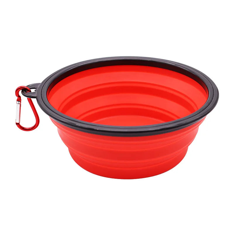 Folding Portable Dog Feeder Bowl