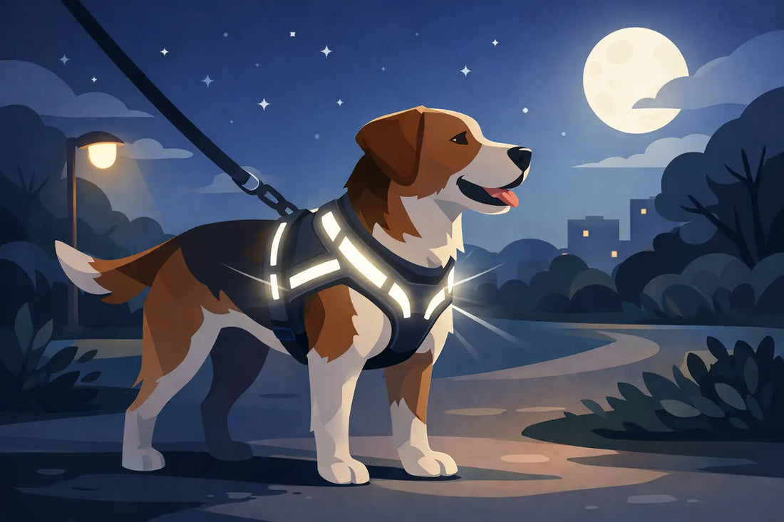 Reflective Dog Harness for Night Walks