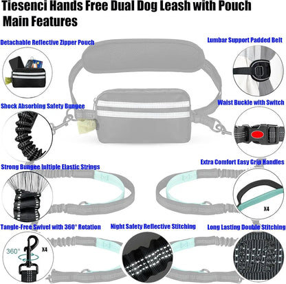 Hands Free Dual Dog Leash