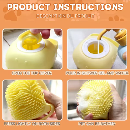 Pet Bath Massage Brush