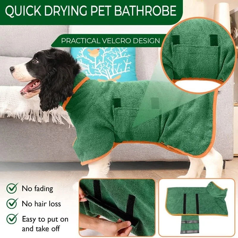Dog Bathrobe Towel