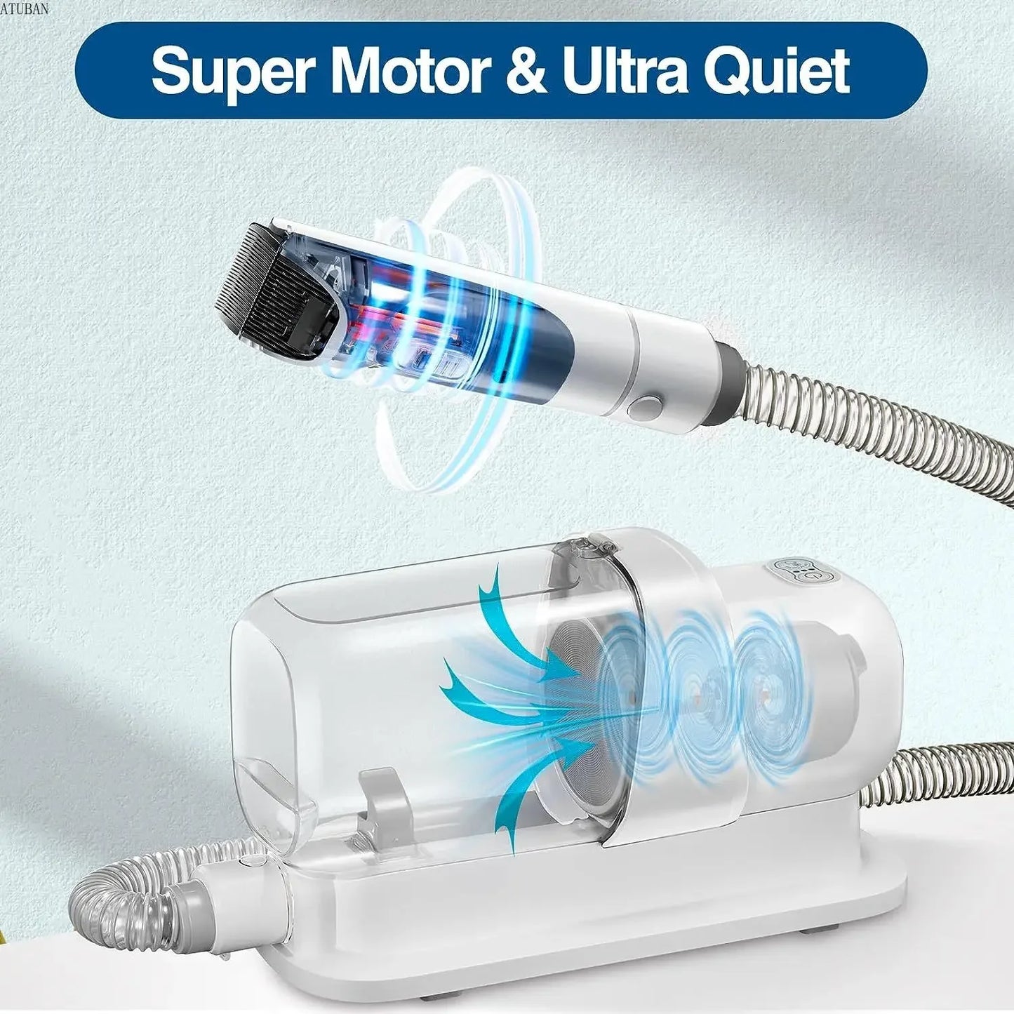 Grooming Vacuum & Pet Grooming Kit