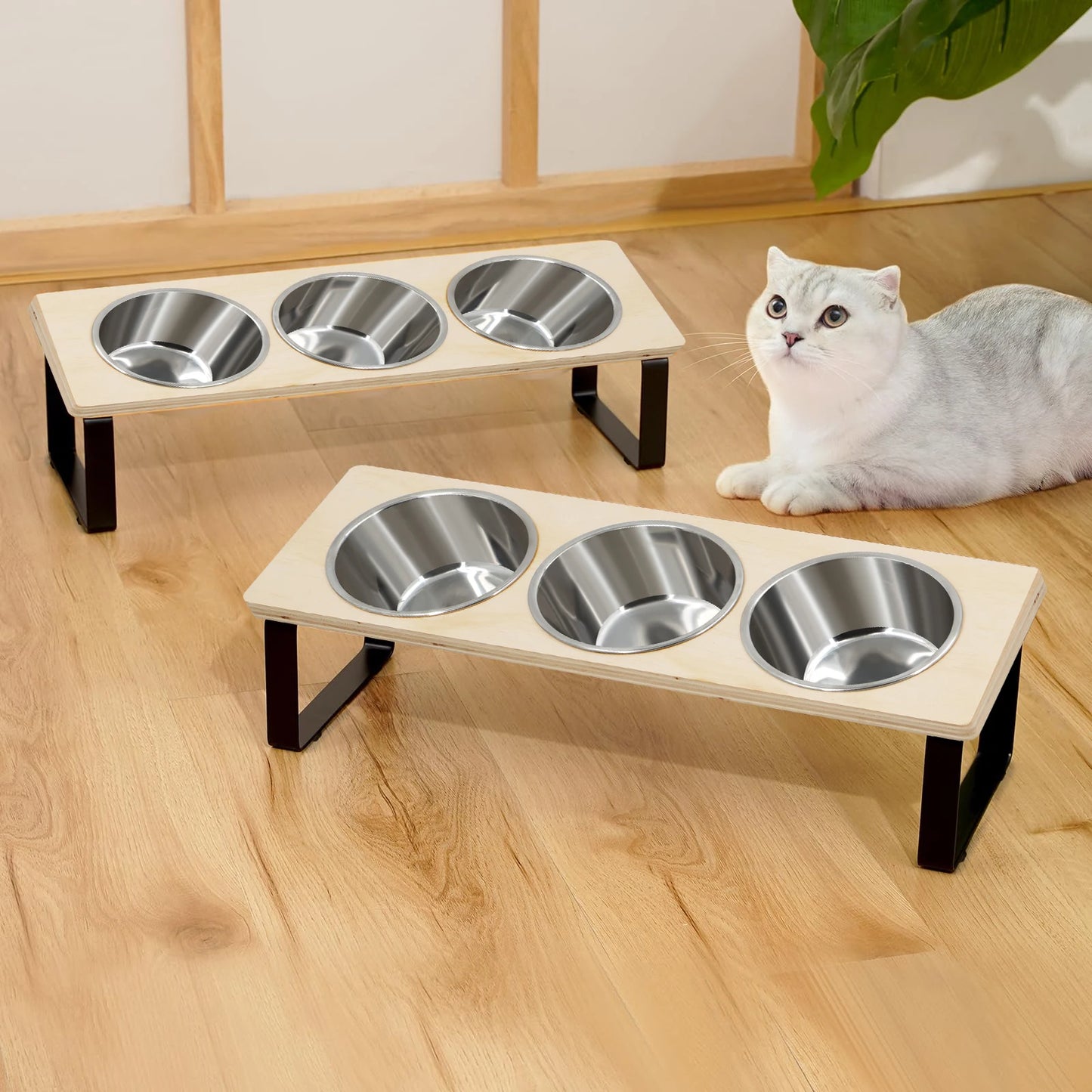 Elevated Cat Bowls Feeder